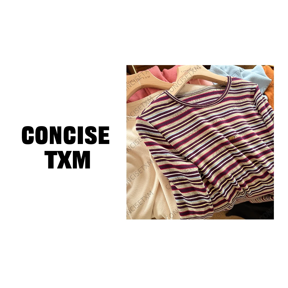 【唐小木】秋季内搭韩版气质休闲百搭长袖两色打底衫 S0700