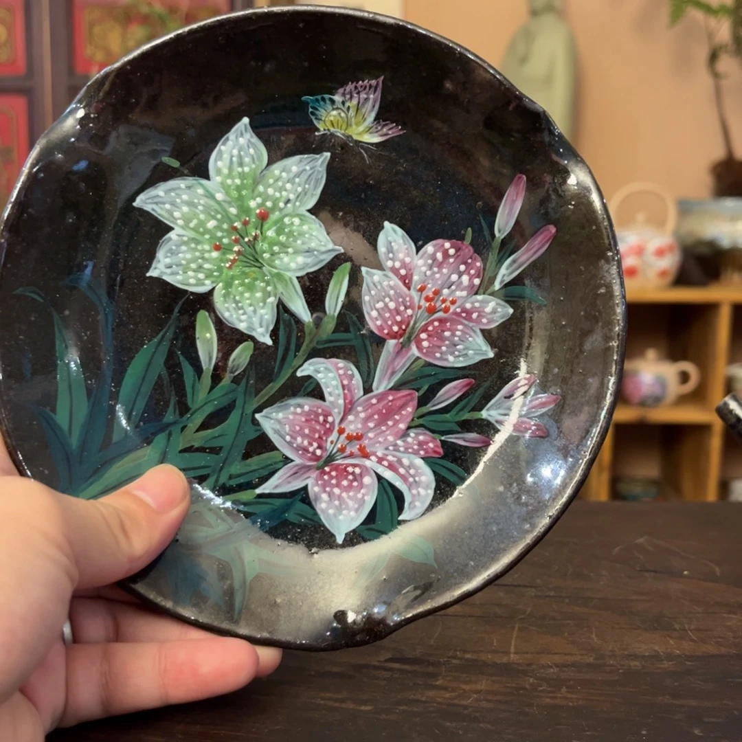 柴烧手工手绘陶瓷