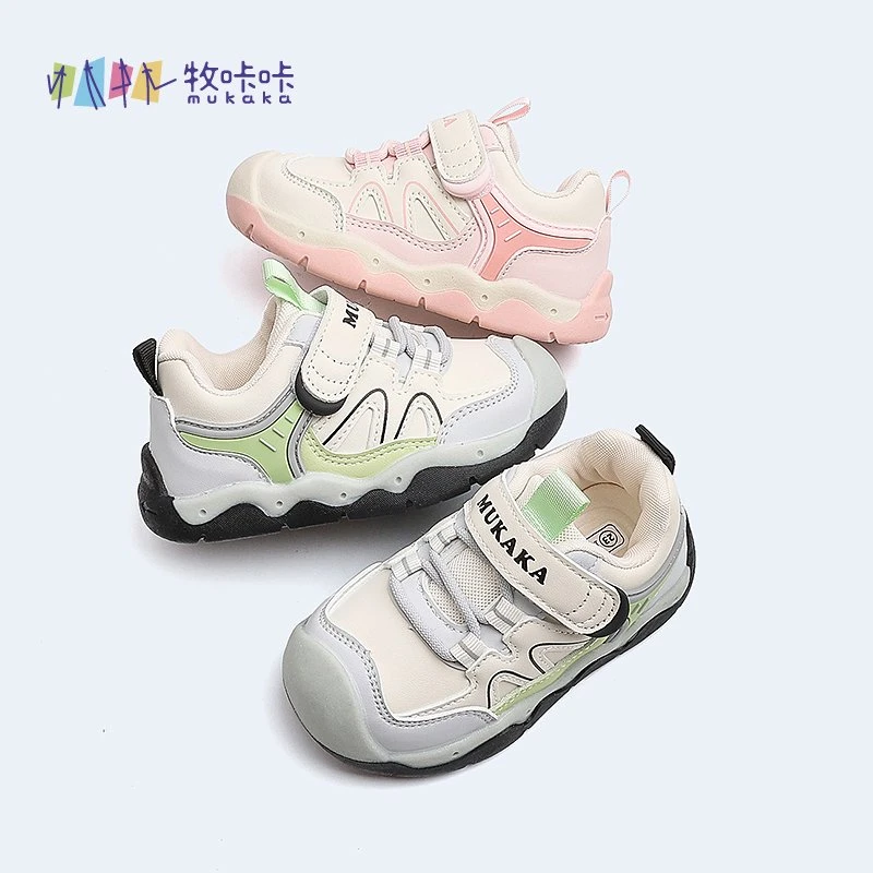 秋季新款机能单鞋百搭中小童男童防滑透气儿童学步鞋女童鞋子