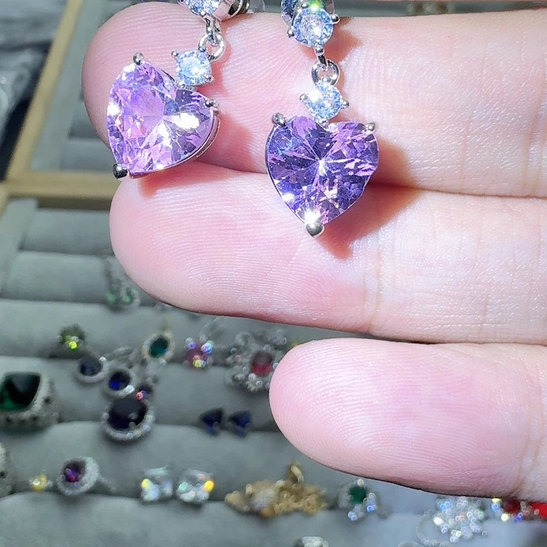 托帕石戒指银S925镶嵌