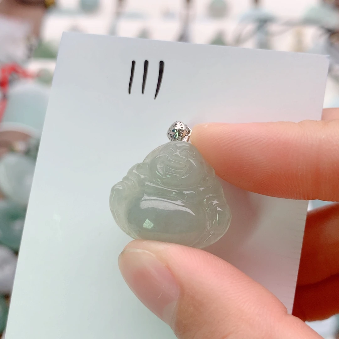 颈饰银S925镶嵌翡翠吊坠