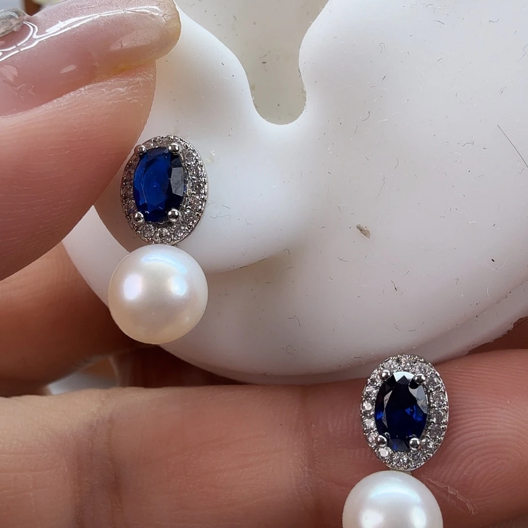 未镶嵌淡水珍珠耳饰