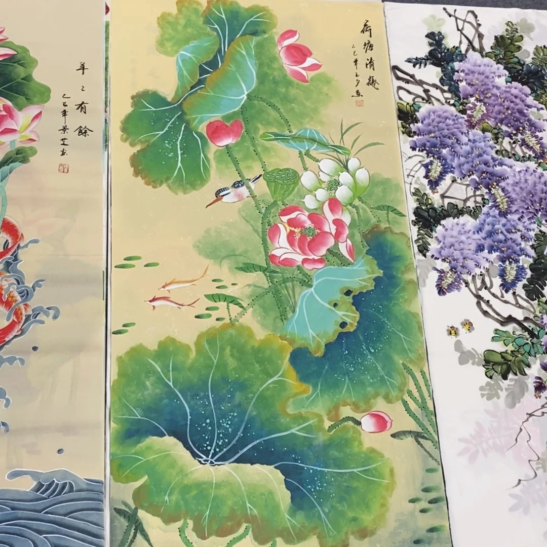 国画尺寸140✖️70精品四尺手绘画