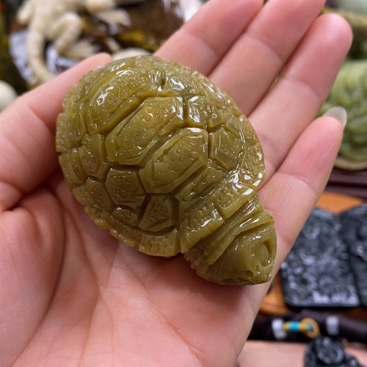 蛇纹石玉未镶嵌手把