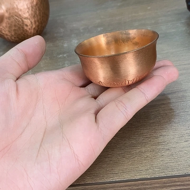 单层铜杯纯手工打造