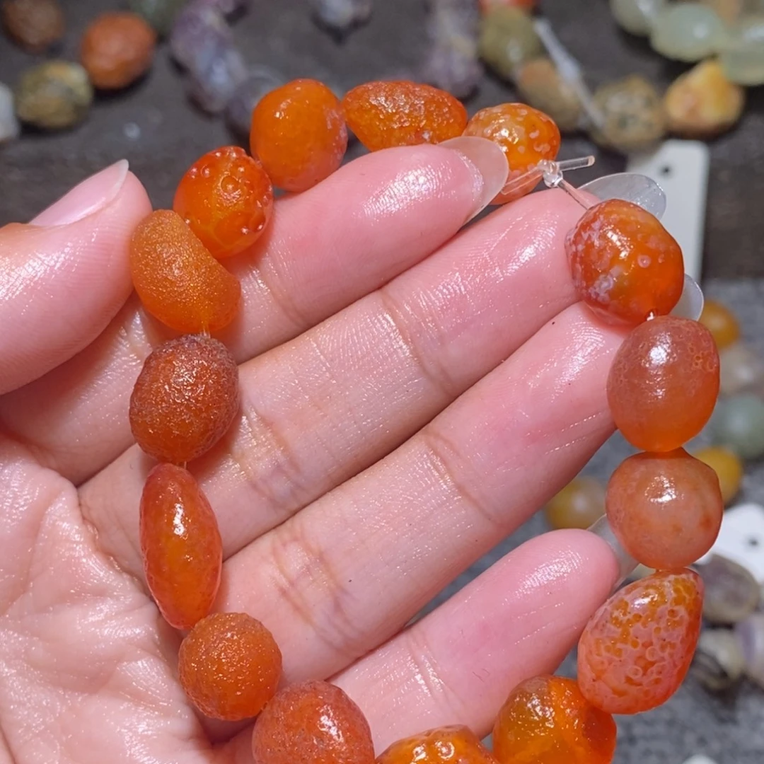 未镶嵌玛瑙/玉髓珠宝半成品