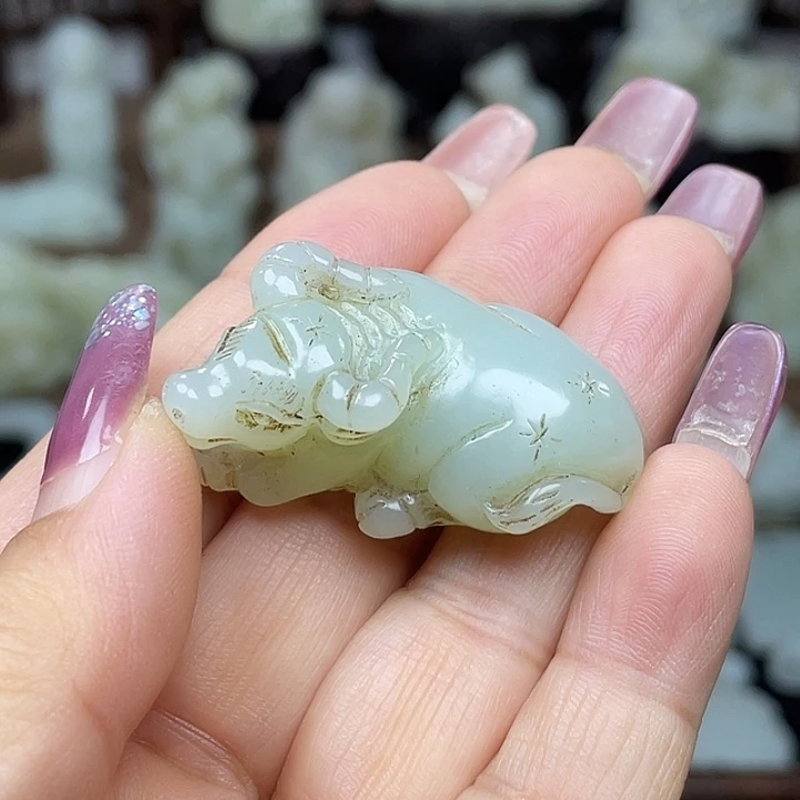 和田玉未镶嵌挂件