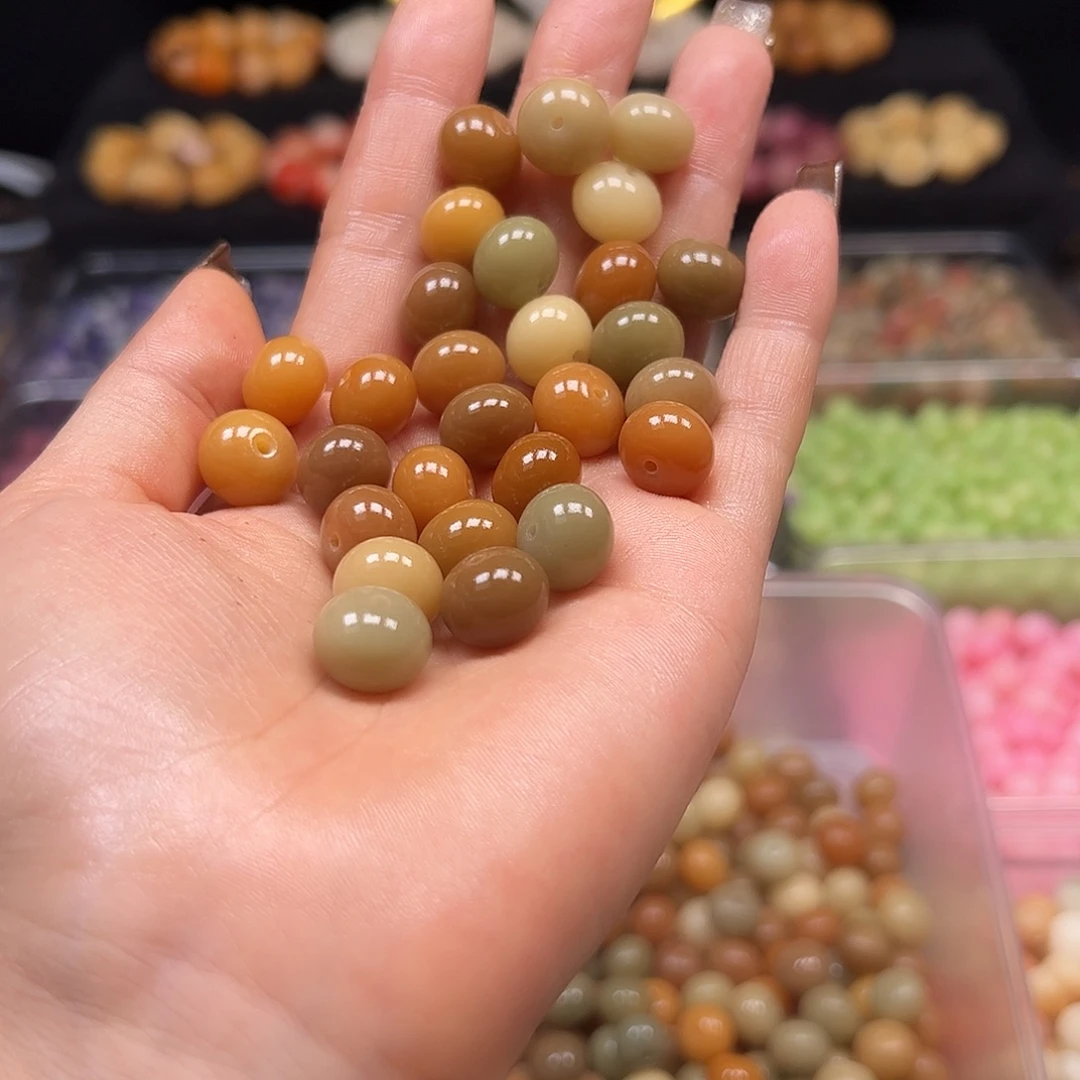 手串菩提根/象牙果卡13唐三彩算盘120颗