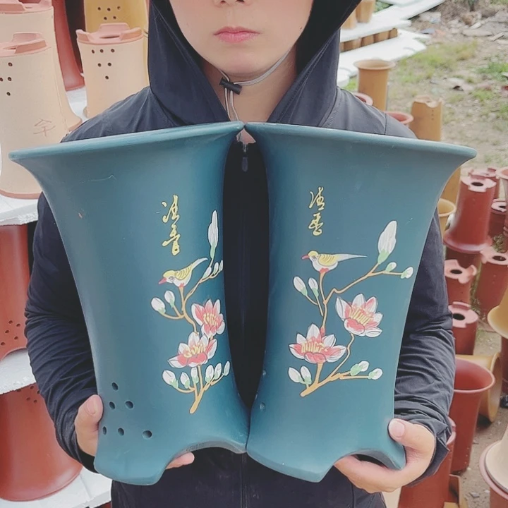 宜兴紫砂精品花盆