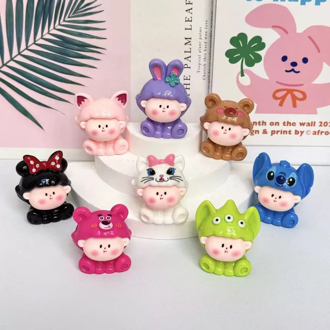 【九宫格】迪迪莉莉丝卡通树脂萌粒diy潮玩摆件车挂钥匙扣