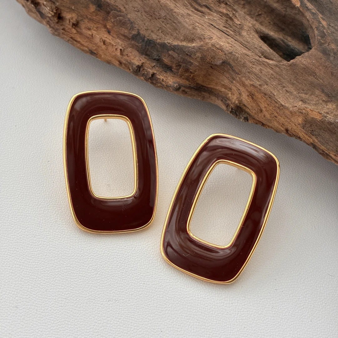 合金耳饰 【2525】SITUOO饰图小众设计款简约百搭耳饰欧美轻奢时尚