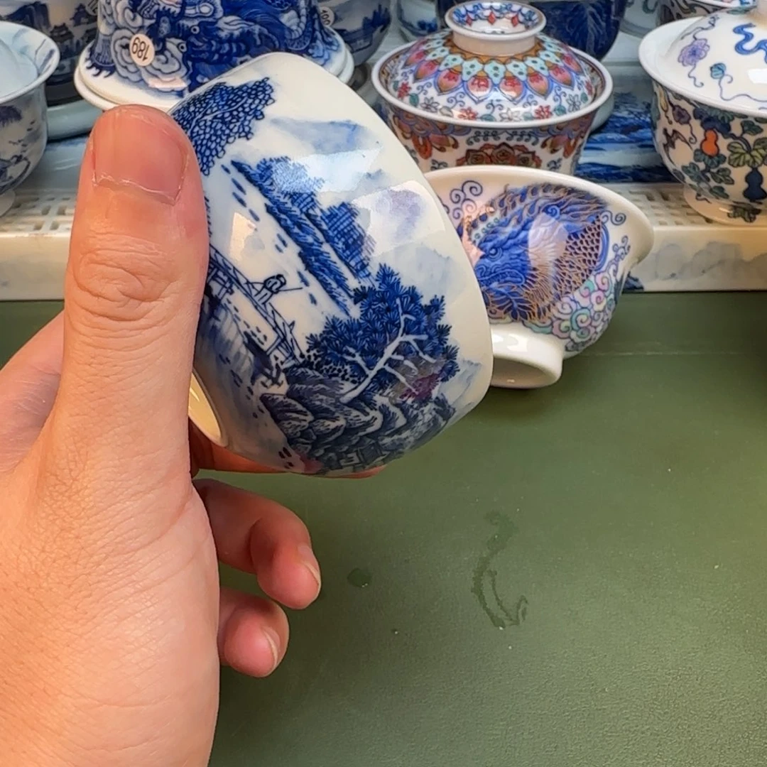 彦祖纯手工手绘茶具163