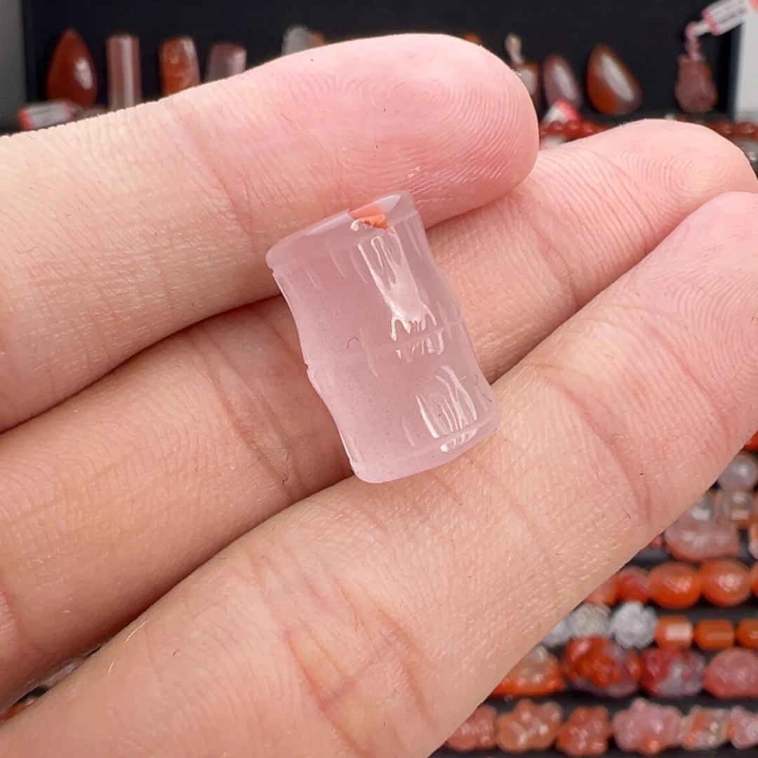 南红玛瑙未镶嵌颈饰竹节