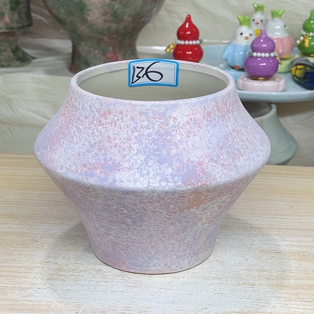 陶瓷绿植多肉微瑕花盆外口径：11*13