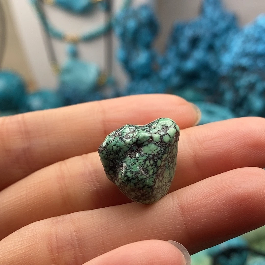 绿松石未镶嵌珠宝半成品