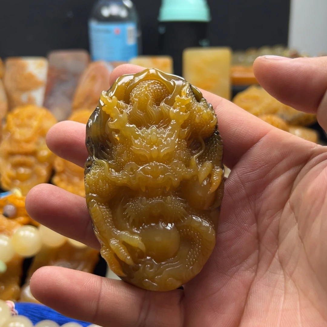 石英质玉（黄龙玉）未镶嵌多选一发货