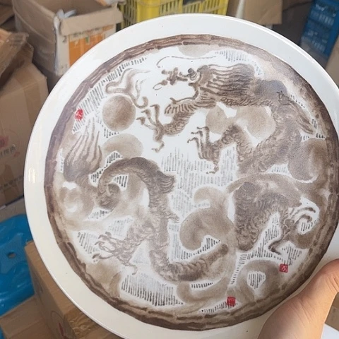 陶瓷10寸盘一个陶瓷