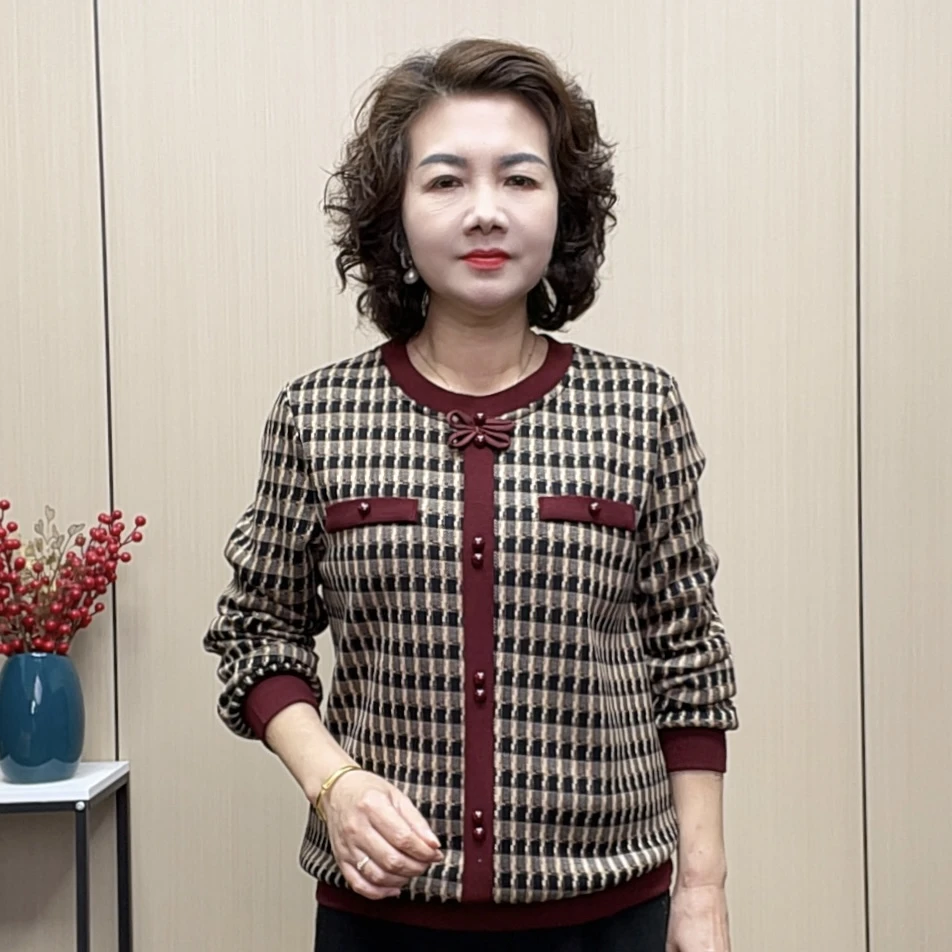 2026春季打底衫休闲百搭气质减龄长袖女装时尚显瘦宽松洋气妈妈装