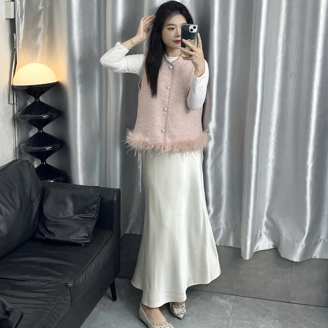 【虎妹推荐】小个子浅粉色甜美马甲外套