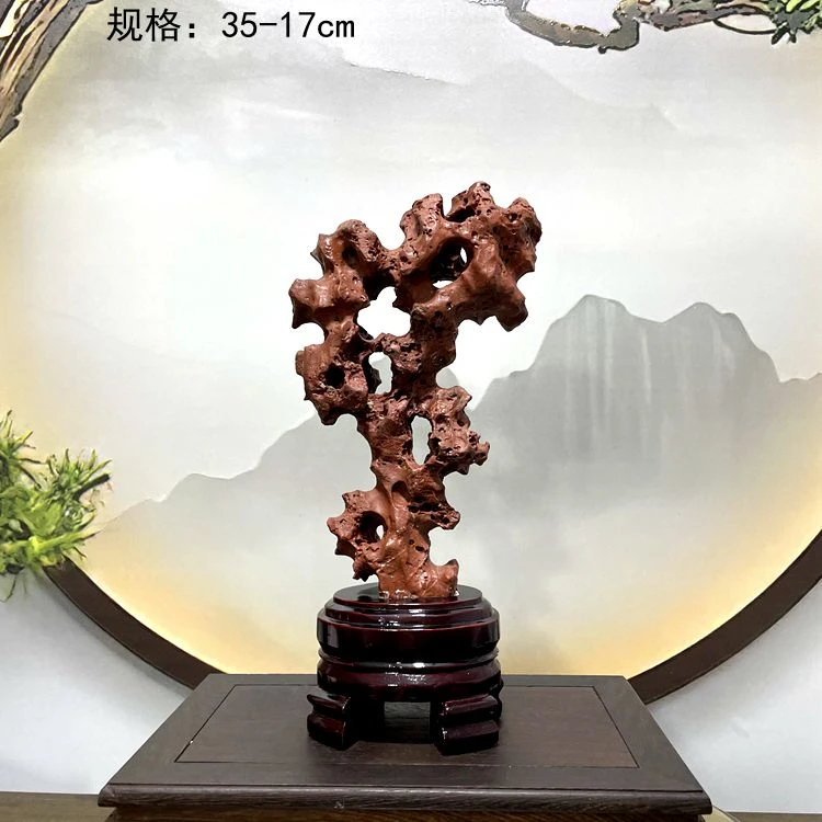 天然太湖石头精美摆件新中式家居装饰品桌面风水玄关创意禅意摆设