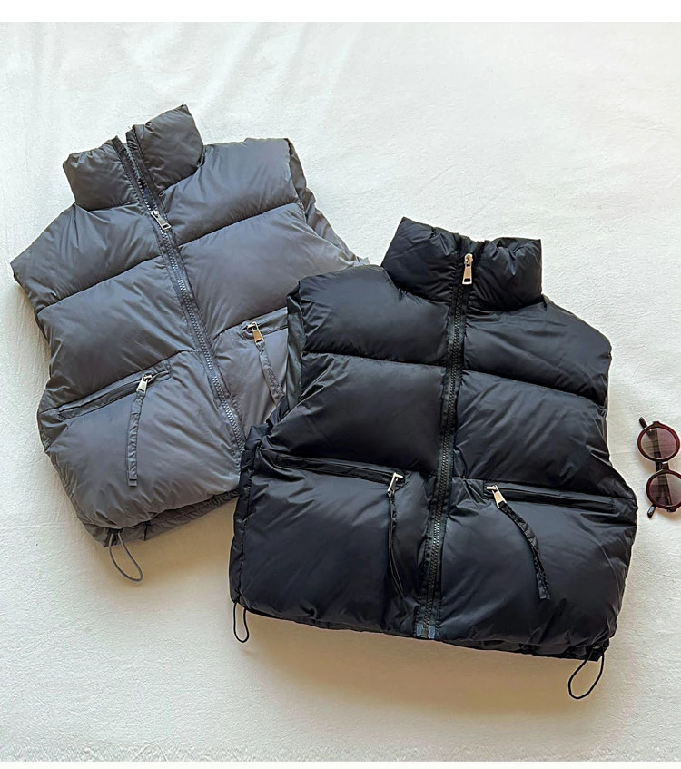 秋冬儿童棉马甲男童女童中大童外穿加厚保暖纯色背心