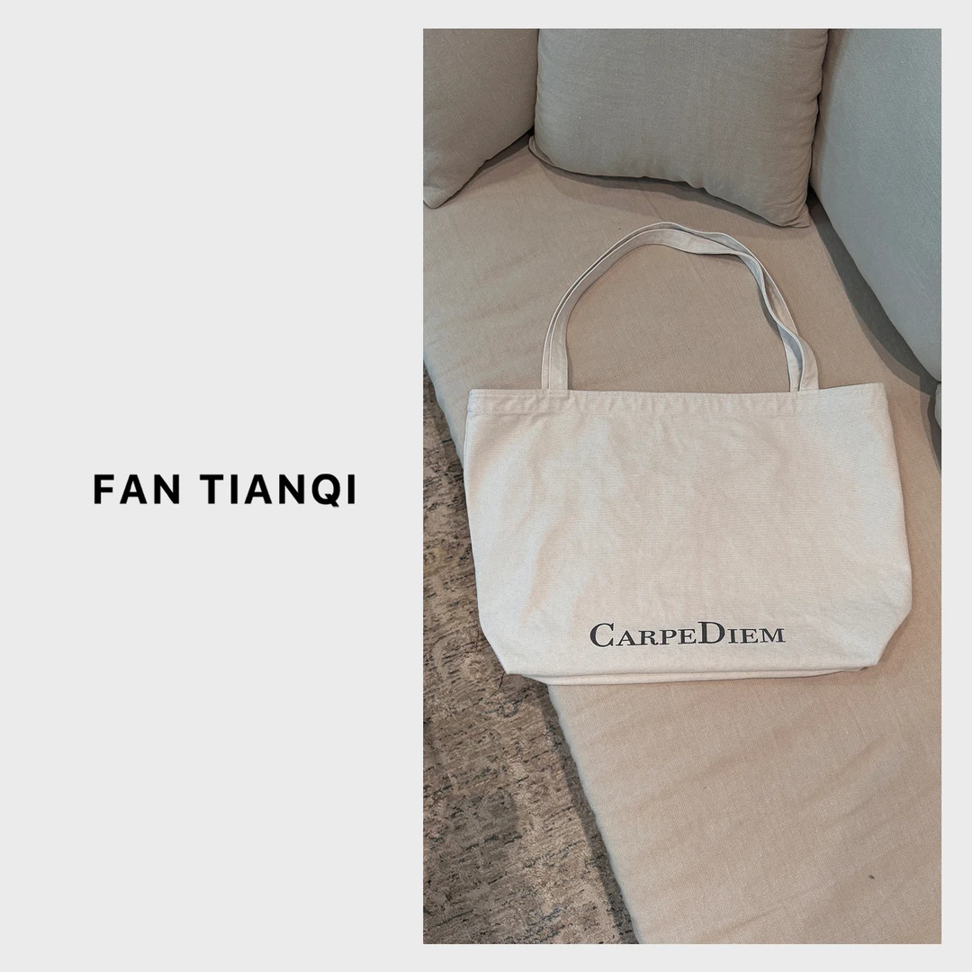 范天奇/FAN TIANQI【粗织】简约大容量酵洗帆布单肩包FZACC56161