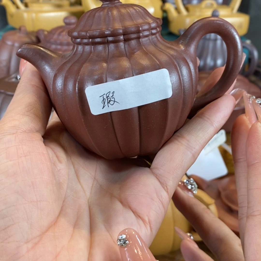 茶壶紫砂原矿泥料手工壶直播间