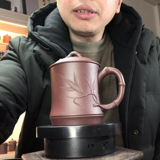 底槽青茶杯竹叶杯容量400