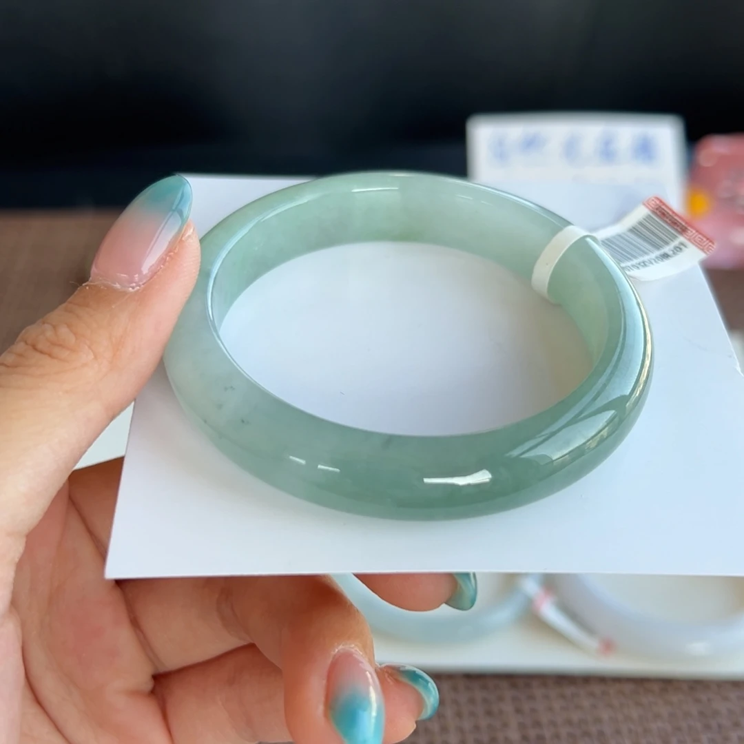 翡翠未镶嵌手镯40号 55.5