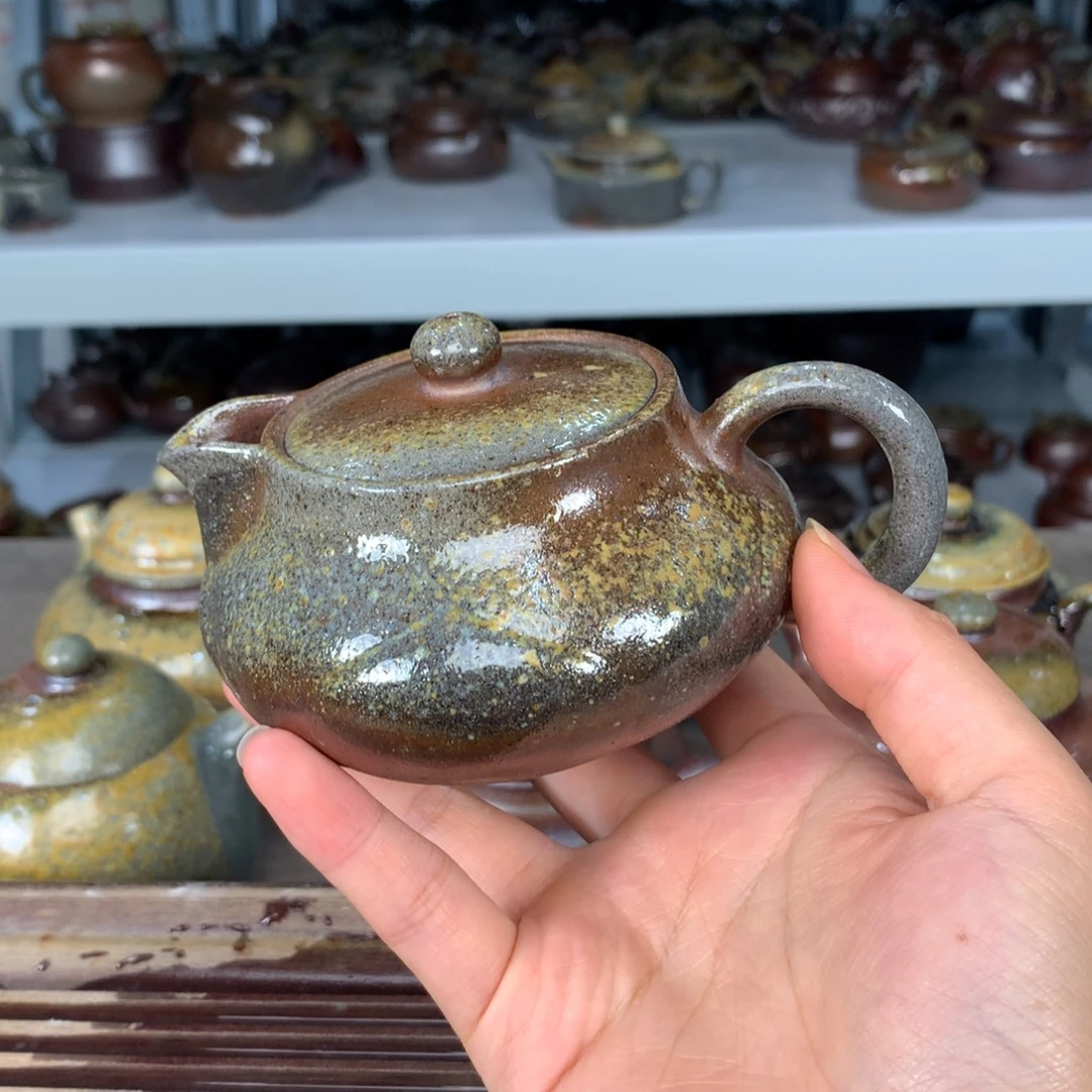 紫砂茶壶纯自然柴烧