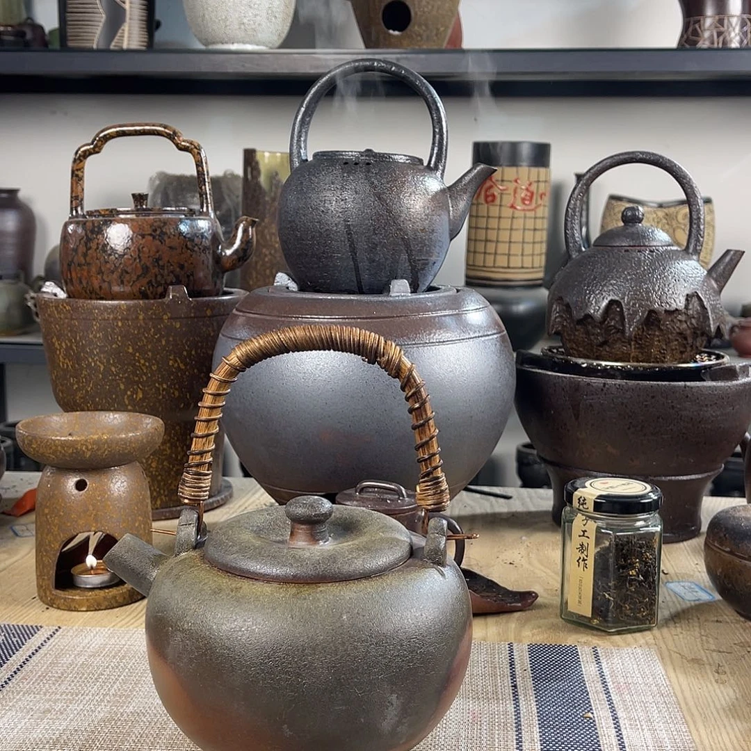 紫砂粗陶实用砂锅