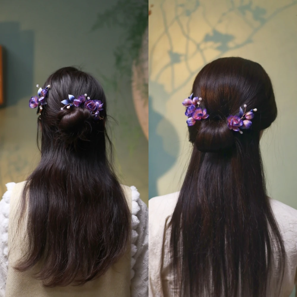 【忘攸】绒花家居饰品摆件东方美学新中式