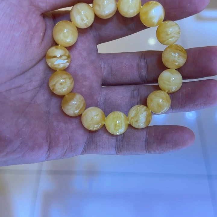 手链琥珀未镶嵌蜜蜡