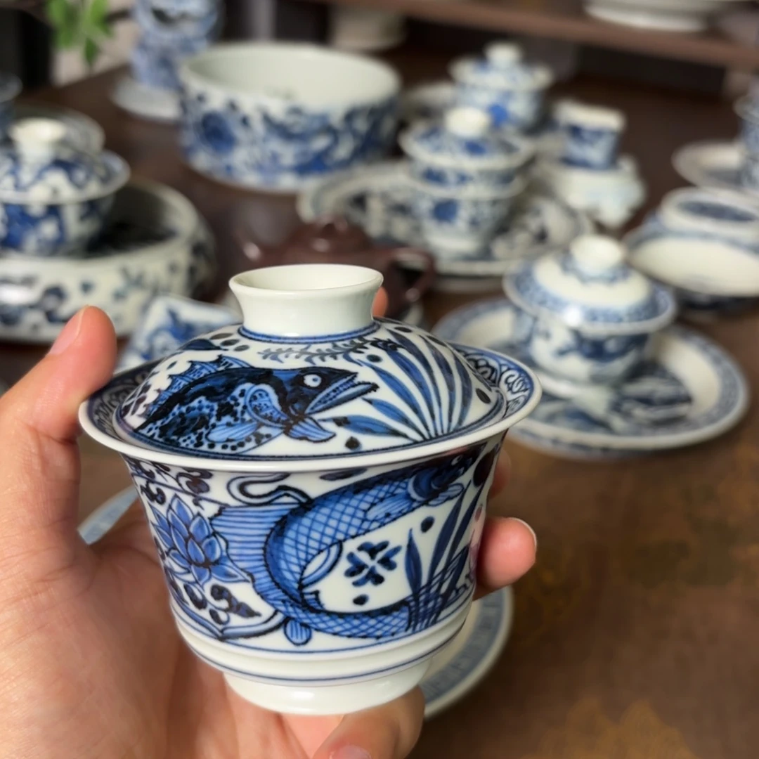 摆件景德镇手绘茶器