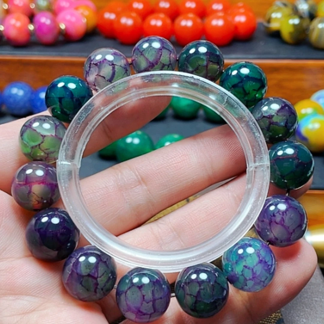 【闪购商品】玛瑙/玉髓手链未镶嵌冰清紫龙磷14