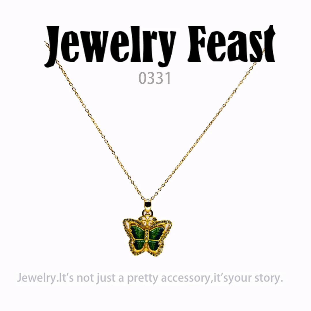 镀K金 Jewelry Feast  项链~0331（40+5cm）