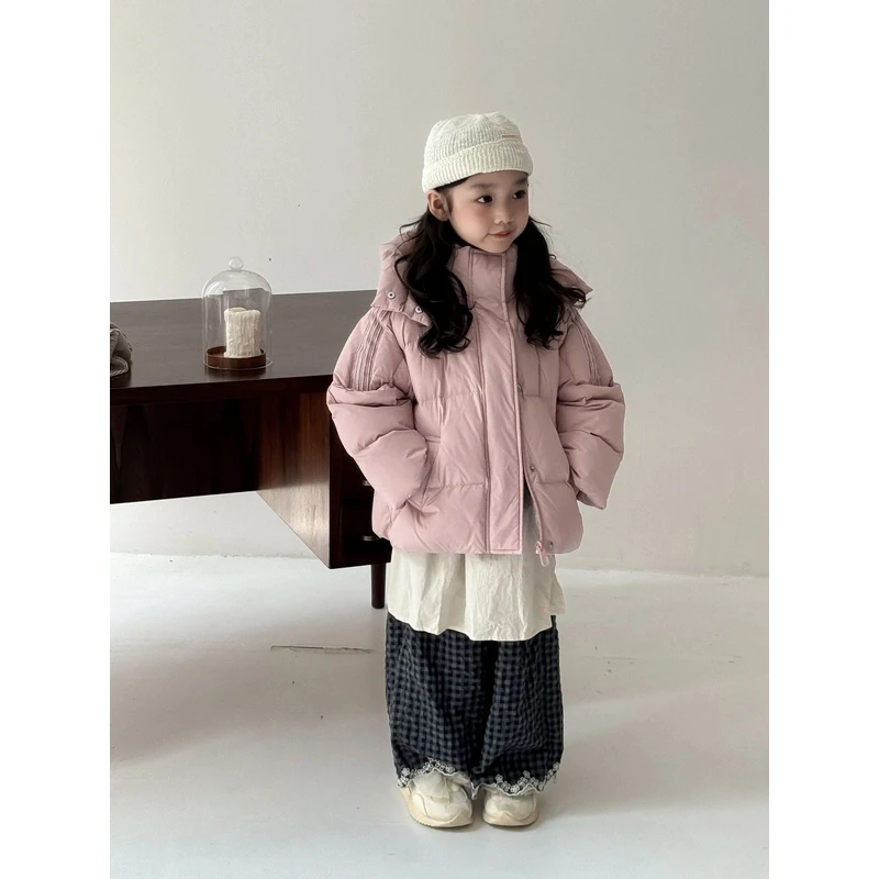 2024三防冬季连帽立领短款羽绒服外套7625