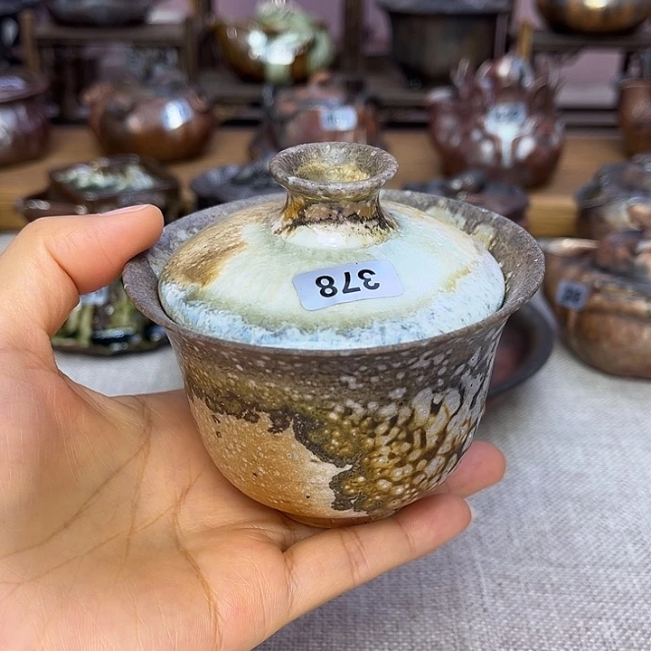 裸柴烧陶瓷手工茶器