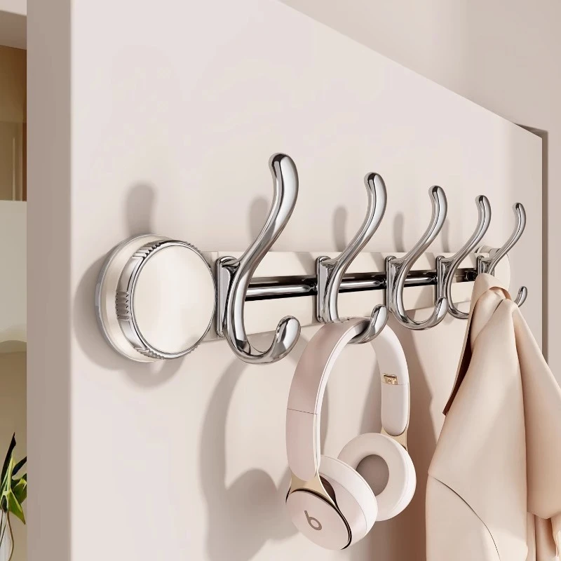吸盘挂钩门后挂衣架免打孔强力承重置物架入户门无痕壁挂玄关
