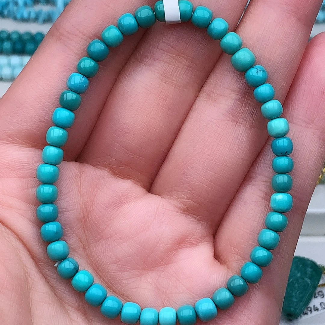 绿松石未镶嵌高瓷高色