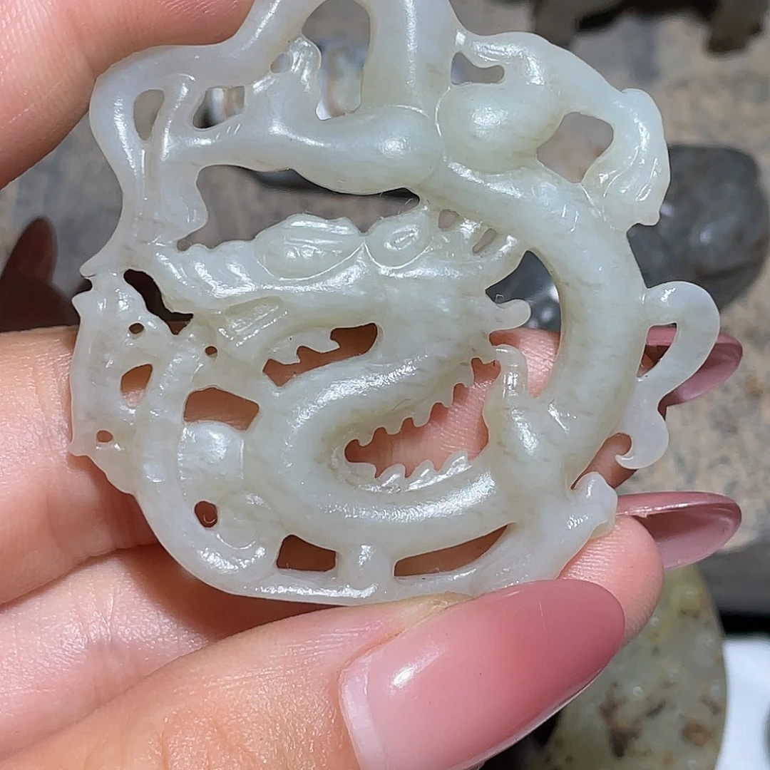 刻***心和田玉（糖玉）未镶嵌挂件