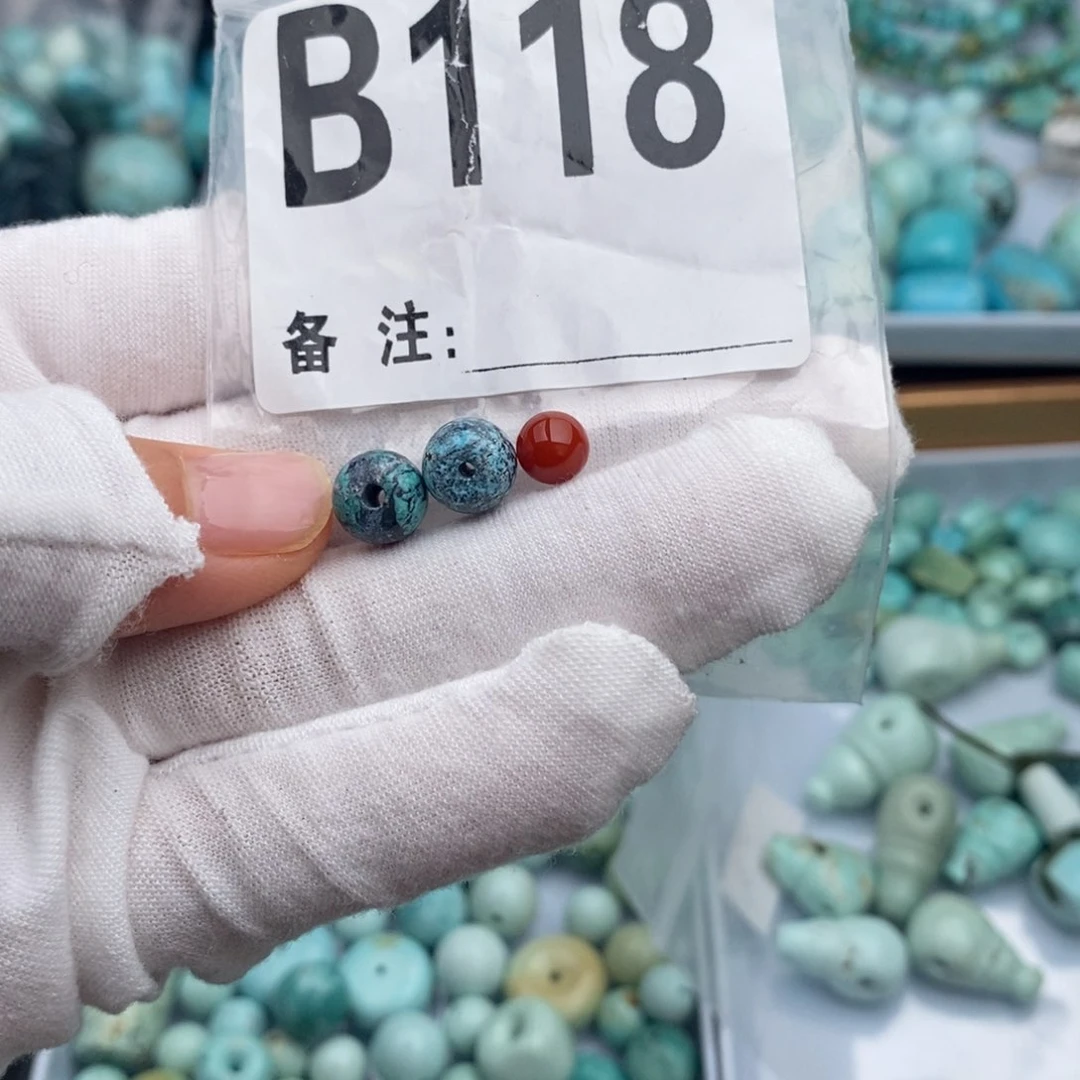 未镶嵌卡8老型一对南红玛瑙