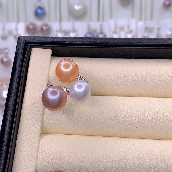 珈***觅银S925镶嵌颈饰淡水珍珠