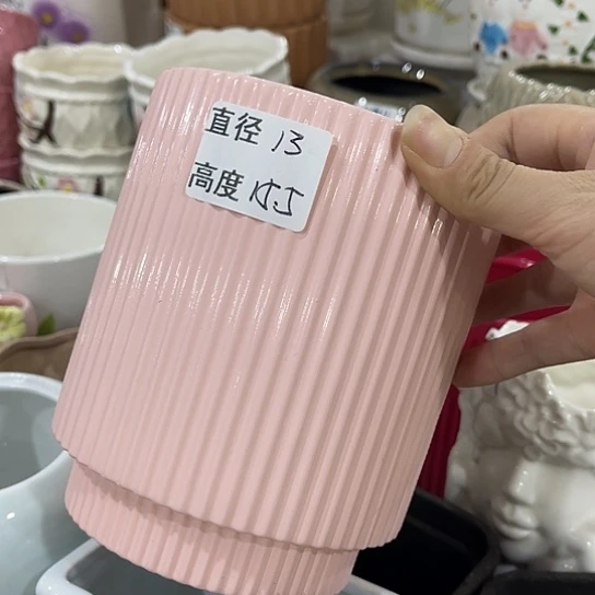 多肉绿植陶瓷花盆9.9包邮，有孔