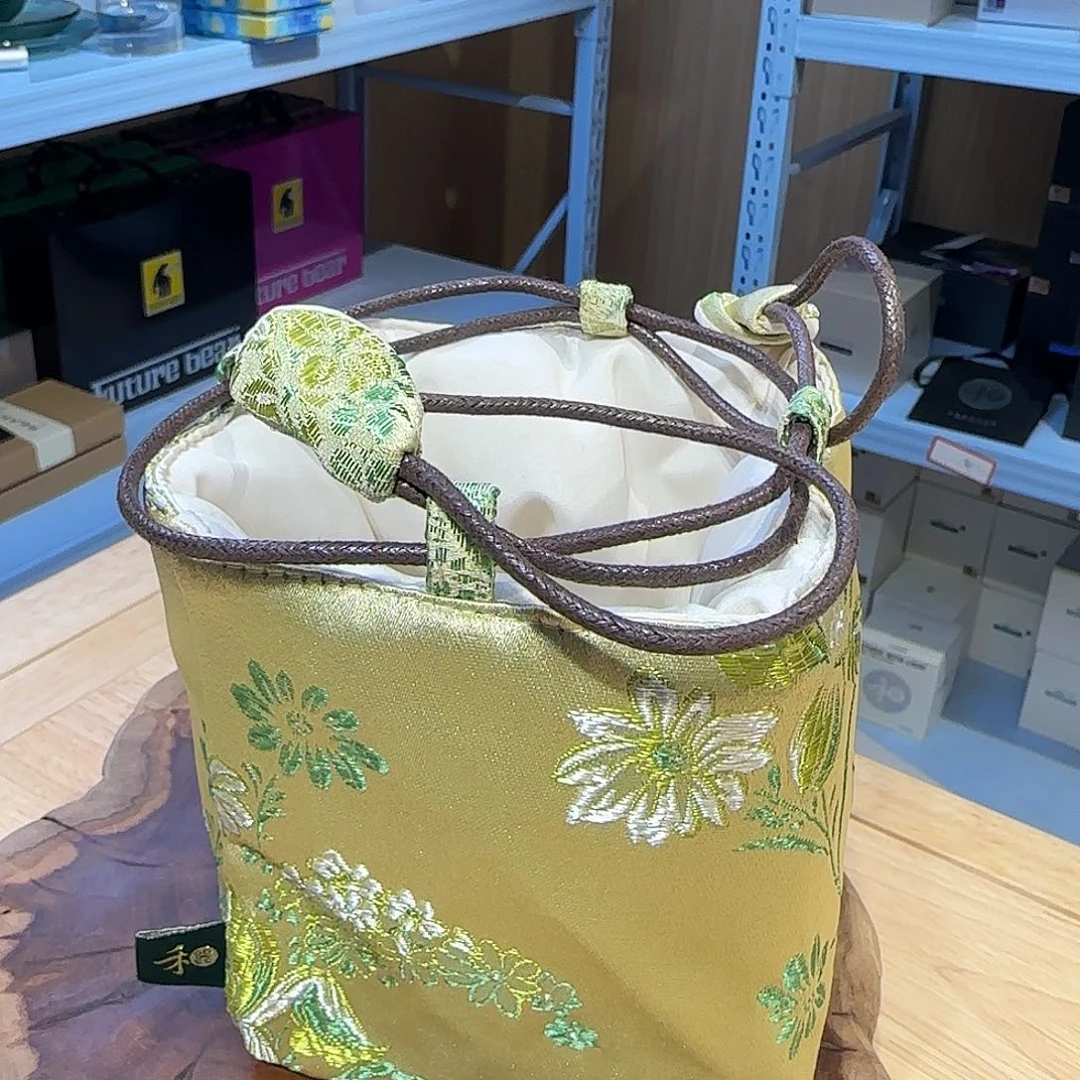 禾器茶事包牡丹色