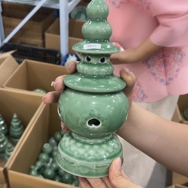龙泉云间青瓷小米茶器