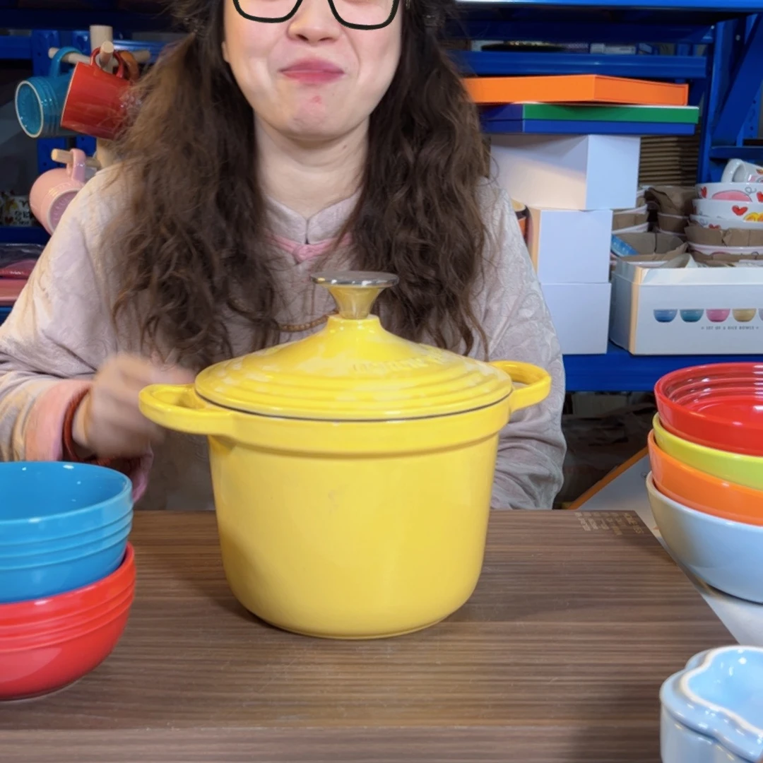 陶瓷18炫彩黄色饭斧