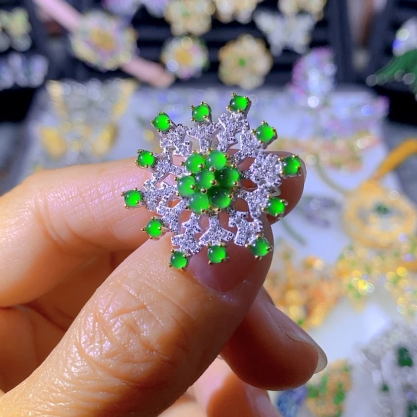 【闪购商品】银S925镶嵌把件翡翠