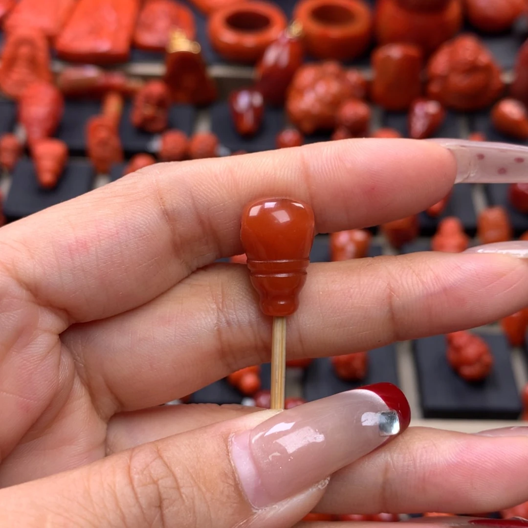 【闪购商品】南红玛瑙三通10mm➕未镶嵌
