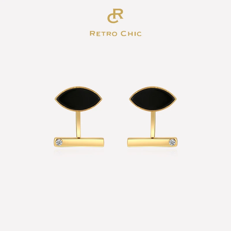 铜合金耳饰 RC RETRO CHIC 意大利复古创意饰品 黑眼睛耳钉